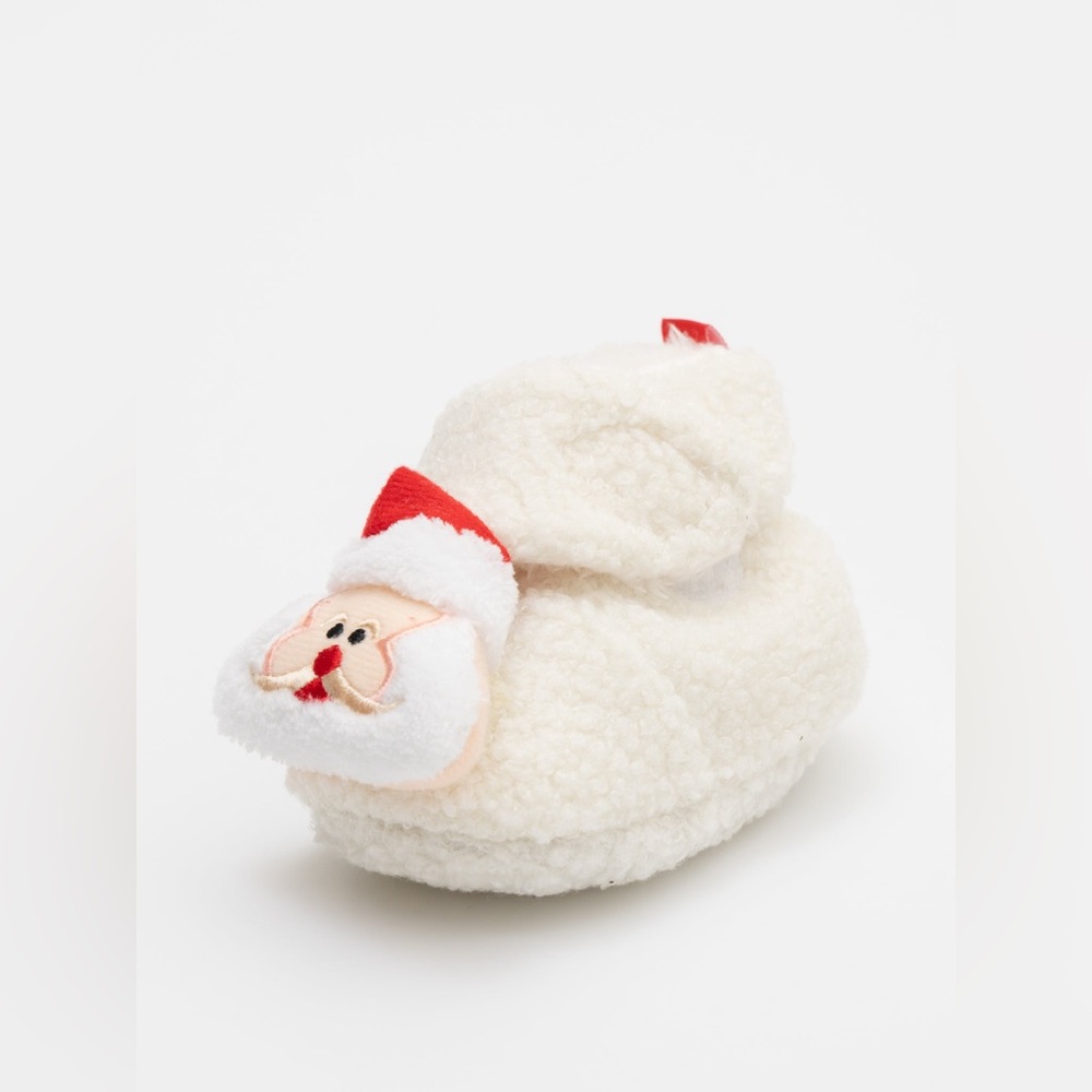 NWT Marie Nicole clothing unisex baby Santa slippers